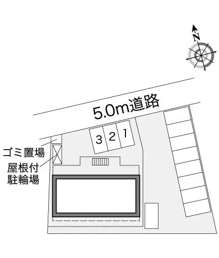 ★手数料０円★さいたま市中央区新中里２丁目 月極駐車場